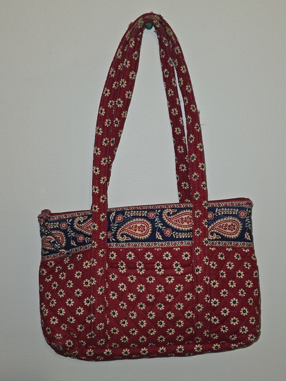 Vera Bradley Vintage Betsey Tote Americana Red